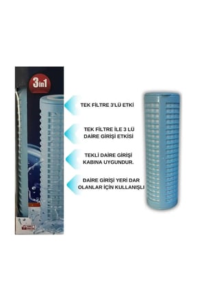 3ü Bir Arada (YIKANIR-SEDİMENT-SİLİFOZ) Filtresi