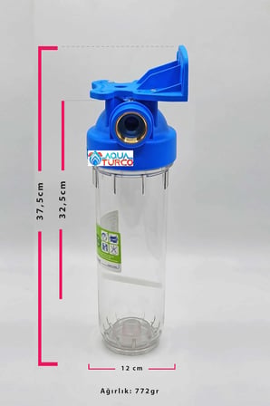 Atlas 10" Tekli Daire Girişi Su Arıtma Cihazı (ithal) Sediment 5 Micron Filtre
