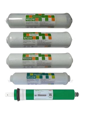 Purefer Su Arıtma Filtresi 5'li Dupont Taptech 130 GPD USA Filtre Seti