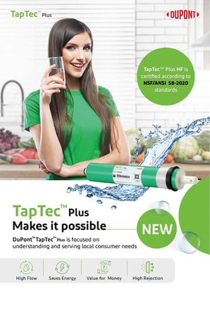 Purefer Su Arıtma Filtresi 5'li Dupont Taptech 130 GPD USA Filtre Seti