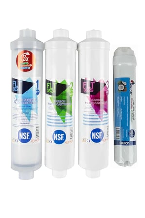 NSF Onaylı Su Arıtma Filtresi 6'lı Roby Membranlı 80 GPD