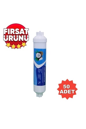 Toptan Su Arıtma Filtresi Post Karbon 50 Adet Tatlandırıcı Filtre