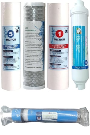 Reverse Osmosis Açık Su Arıtma Cihazı 5'li Filtre Seti 80 Gpd Membranlı