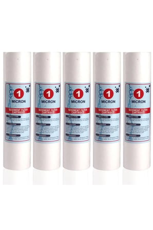 Su Arıtma Cihazı 1 Mikron Sediment Spun Filtre (5 Adet)