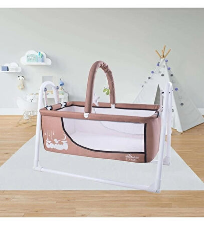 babydoor Nuve Sepet Beşik Anne Yanı Portatif Beşik Sallanır Bebek Beşiği