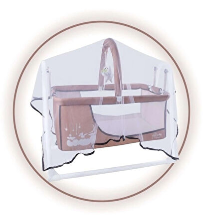 babydoor Nuve Sepet Beşik Anne Yanı Portatif Beşik Sallanır Bebek Beşiği