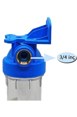 Atlas Filtri Atlas 10 Inç Dp Mono Housıng 3/4" Tekli Filtre Kabı Boş