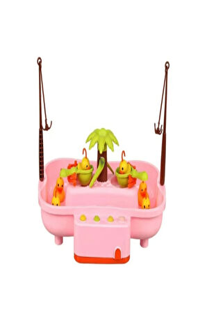 Toys 2606 10 Parçalı Pilli Müzikli ve  Havuzlu Ördek Yakalama Oyunu