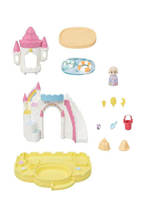 Toys 5746 Sylvanian Families Kum ve Su Havuzlu Kaydıraklı Şato