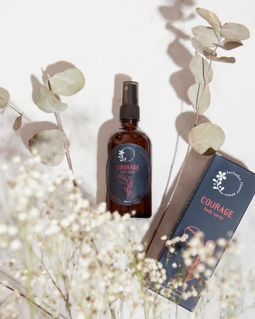 BACH FLOWERS COURAGE Body Spray, Herlindes Flower Power