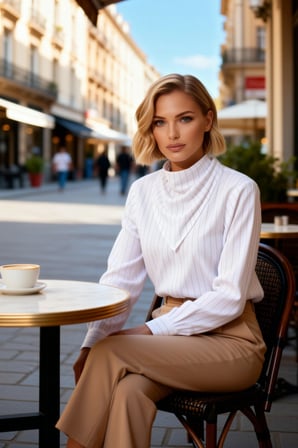 Kadın Bluz Şal Yaka Uzun Kol Çizgili Dokuma Kumaş Regular Kalıp Casual Günlük Stil Estetik