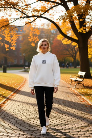 Kadın Kapüşonlu Düşük Kol Geometrik Desenli Oversize Örme Sweatshirt Fonksiyonel Dayanıklı