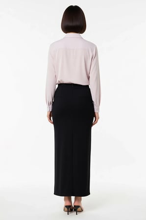 Kadın Asimetrik Sarong Maxi Etek Plaj Giyimi Dokuma Kumaş Yüksek Bel Rahat Kesim Günlük Modern Şık