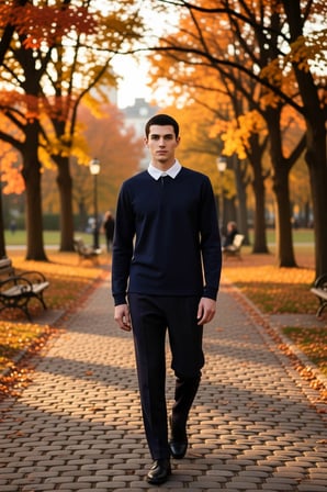 Erkek Polo Yaka Uzun Kol Oversize Kalıp Sweatshirt Fonksiyonel Dayanıklı Kaliteli Konforlu