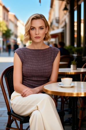 Kadın Bluz Fitted Düz Desen Kayık Yaka Kolsuz Büzgülü Drape Detaylı Gofre Dokulu Örme Crop