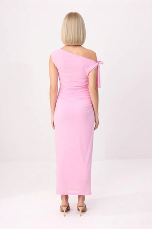 Kadın Büyük Beden Asimetrik Yaka Kolsuz Maxi Elbise Çiçek Baskılı Bodycon Kesim Günlük Rahat Modern