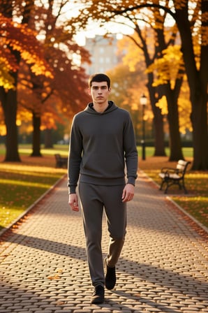 Erkek Kapüşonlu Standart Kol Ottoman Dokuma Regular Kalıp Sweatshirt Fonksiyonel Dayanıklı