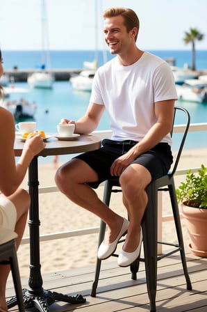 Erkek Şort Regular Kesim Dokulu Kordonlu Bermuda Örme Waffle Düz Desen Kısa Boru Paça Spor