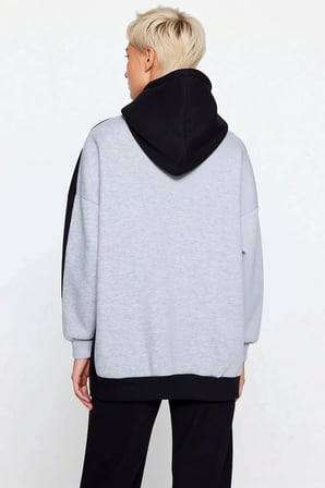 Kadın Kapüşonlu Düşük Kol Örme Geniş Kalıp Sweatshirt Fonksiyonel Dayanıklı Kaliteli Rahat