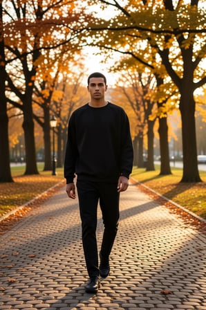 Erkek Bisiklet Yaka Reglan Kol Oversize Kalıp Sweatshirt Fonksiyonel Dayanıklı Kaliteli Şık