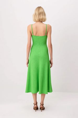 Kadın İnce Askılı V Yaka Dokulu Bodycon Maxi Elbise Astarsız Rahat Kesim Yaz Koleksiyonu Günlük