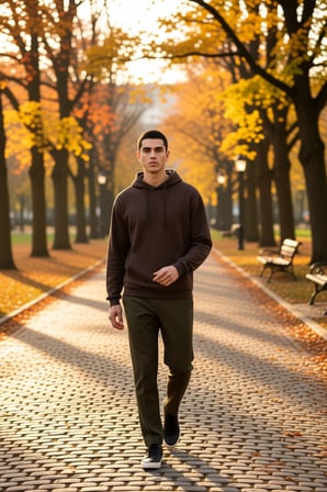 Erkek Kapüşonlu Düşük Kol Uzun Kollu Oversize Kalıp Sweatshirt Fonksiyonel Dayanıklı Rahat