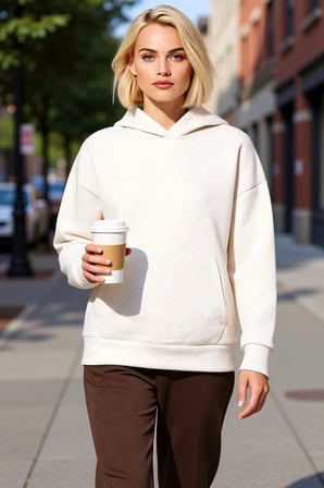 Kadın Kapüşonlu Düşük Kol Geniş Kalıp Örme Sweatshirt Fonksiyonel Dayanıklı Kaliteli Rahat