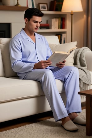 Erkek Gömlek Yaka Standart Kol Regular Kalıp Dokuma Pijama Takımı Fonksiyonel Dayanıklı Şık