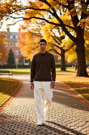 Erkek Polo Yaka Düğmeli Regular Kalıp Uzun Kollu Sweatshirt Fonksiyonel Dayanıklı Kaliteli
