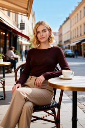 Kadın Bluz Kayık Yaka Uzun Kol Fitted Kalıp Örme Kumaş Transparan Düz Desen Astarsız Regular Boy