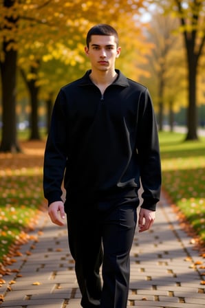 Erkek Dik Yaka Standart Kol Regular Kalıp Sweatshirt Fonksiyonel Dayanıklı Kaliteli Modern