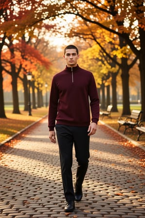 Erkek Dik Yaka Fermuarlı Standart Kol Regular Kalıp Sweatshirt Fonksiyonel Dayanıklı Rahat