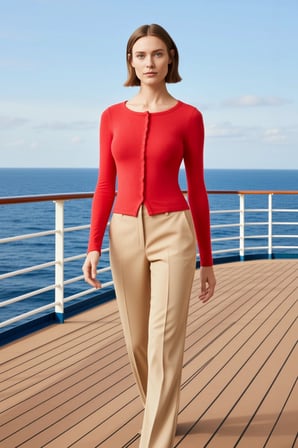 Kadın Bluz Bisiklet Yaka Uzun Kol Fitted Kalıp Örme Kumaş Çıtçıt Detaylı Crop Kesim Düz Desenli