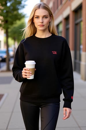 Kadın Bisiklet Yaka Düşük Kol Nakışlı Örme Sweatshirt Fonksiyonel Dayanıklı Kaliteli Rahat