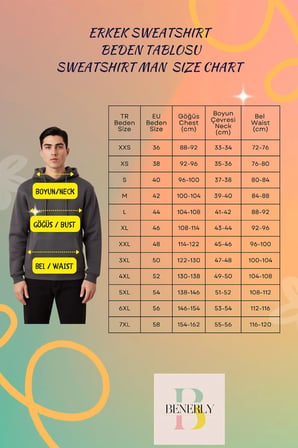 Erkek Dik Yaka Standart Kol Oversize Kalıp Fermuarlı Sweatshirt Fonksiyonel Dayanıklı Spor