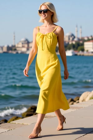 Kadın Slip Elbise Modal Kumaş İnce Askılı Kalp Yaka Midi Uzunluk Astarsız Dokuma Rahat Günlük Modern