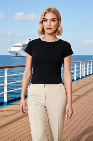 Kadın Bluz Kayık Yaka Reglan Kısa Kol Fitted Kalıp Ribana Örme Crop Boy Düz Desen Melanj Şık