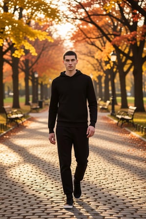 Erkek Kapüşonlu Standart Kol Ottoman Dokuma Regular Kalıp Sweatshirt Fonksiyonel Dayanıklı