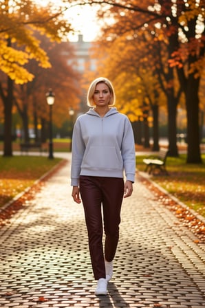 Kadın Kapüşonlu Düşük Kol Fermuarlı Geniş Kesim Örme Sweatshirt Fonksiyonel Dayanıklı Spor