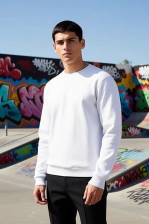 Erkek Bisiklet Yaka Standart Kol Regular Kalıp Sweatshirt Fonksiyonel Dayanıklı Kaliteli Şık
