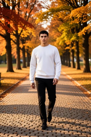 Erkek Bisiklet Yaka Standart Kol Regular Kalıp Sweatshirt Fonksiyonel Dayanıklı Kaliteli Şık