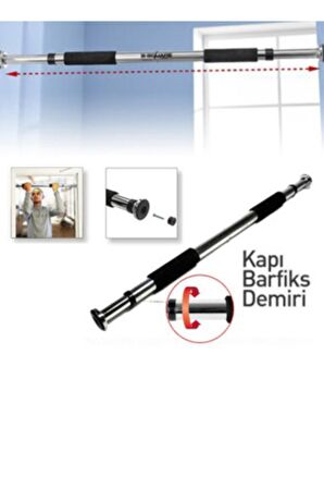 Ayarlanabilir Kapı Ve Duvar Arası Barfiks Demiri Barfiks Çubuğu Barfiks Aleti Barfiks Çekme 62 cm