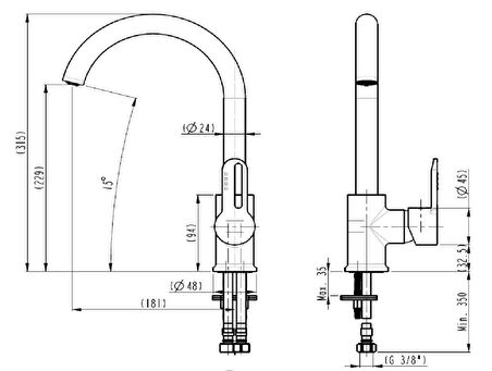 JENNY - Round Eviye Bataryası (U borulu)