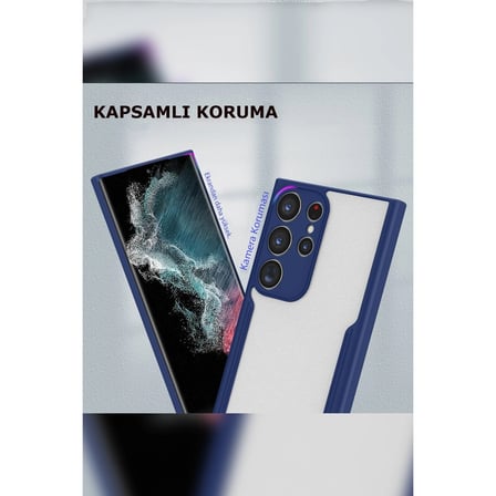 Samsung Galaxy S23 Ultra Kılıf Platin Silikon - Kırmızı iegxx