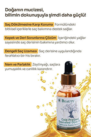 BEAUTYGLOW Ozonlu Zeytin Yağı Damlalıklı