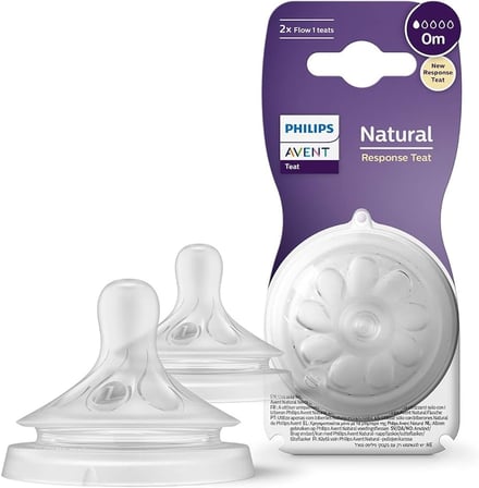 ent Natural Response 2'li Biberon Emziği, 1 Numara, 0 Ay+