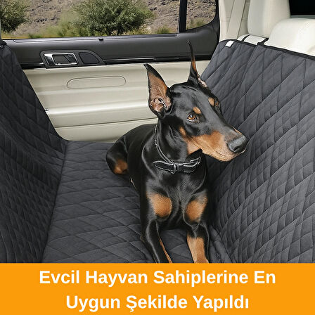 Beylini Evcil Hayvan Araba Koltuk Örtüsü Su Geçirmez Dayanıklı Hamak Tasarım Arka Koltuk Koruma Kılıfı Kaymaz Universal Kedi Köpek Araç Aksesuarları 150X200 cm