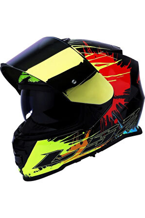 Storm 2 Drop Full Face  Motosiklet Kaskı Gold Camlı