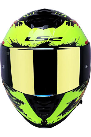 Storm 2 Drop Full Face  Motosiklet Kaskı Gold Camlı