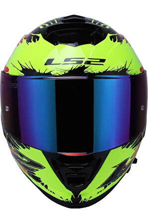 Storm 2 Drop Full Face  Motosiklet Kaskı Gökkuşağı Camlı